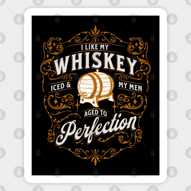 I like My Whiskey Iced Magnet by WarFX Designs